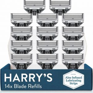 Harry's Razor Blades for Men - 14 Count - Premium Razor Blade Refill Cartridges